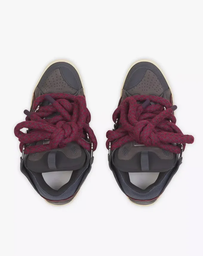 Zapatillas Curb de piel con cordones de serpiente Zapatillas Curb de piel con cordones de serpiente