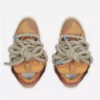 Zapatillas Curb de piel con cordones de serpiente Zapatillas Curb de piel con cordones de serpiente