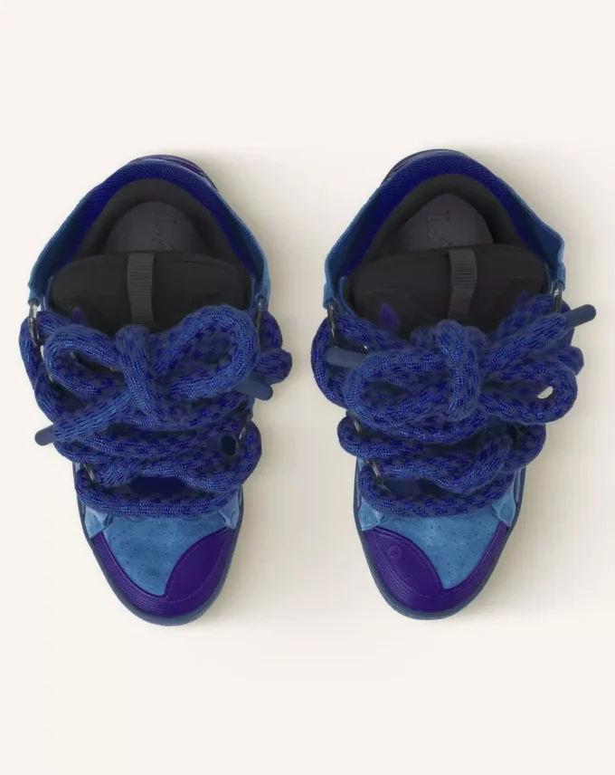 Zapatillas Curb de piel con cordones de serpiente Zapatillas Curb de piel con cordones de serpiente