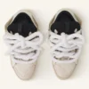 Zapatillas Curb de piel con cordones de serpiente Zapatillas Curb de piel con cordones de serpiente