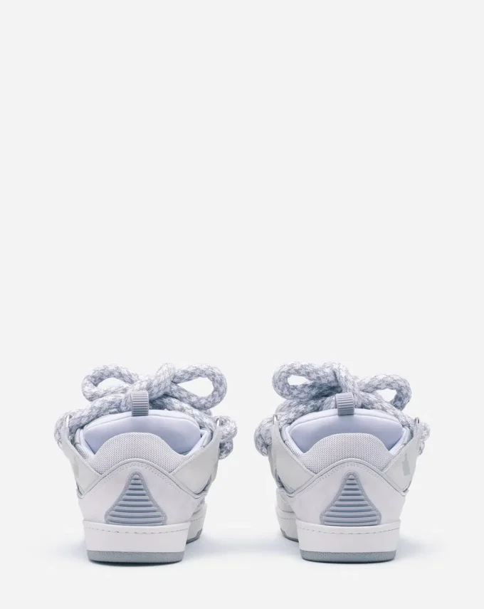 Zapatillas Curb de piel con cordones de serpiente Zapatillas Curb de piel con cordones de serpiente