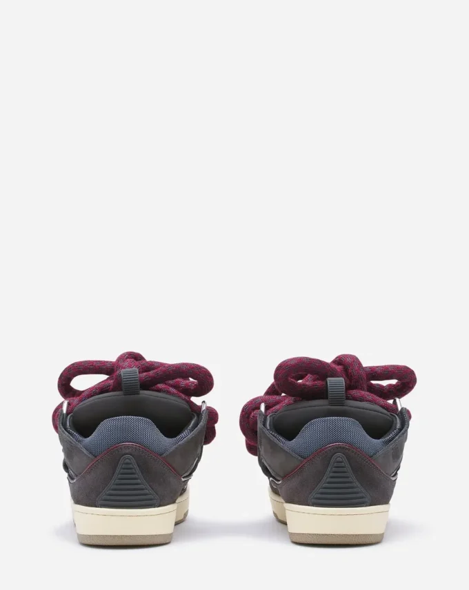 Zapatillas Curb de piel con cordones de serpiente Zapatillas Curb de piel con cordones de serpiente