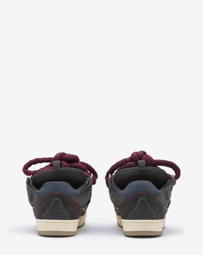 Zapatillas Curb de piel con cordones de serpiente Zapatillas Curb de piel con cordones de serpiente