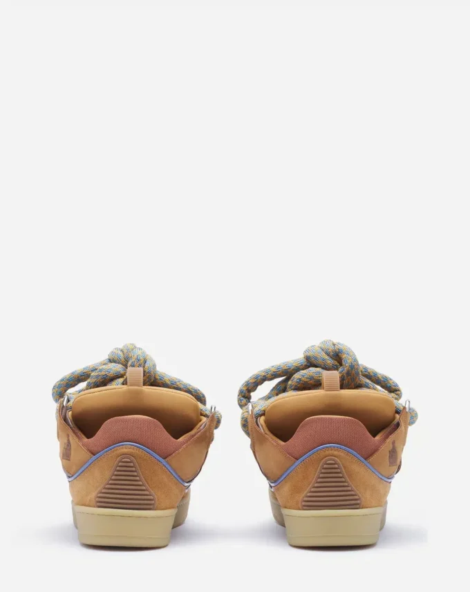 Zapatillas Curb de piel con cordones de serpiente Zapatillas Curb de piel con cordones de serpiente