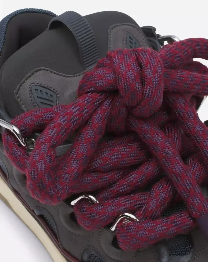 Zapatillas Curb de piel con cordones de serpiente Zapatillas Curb de piel con cordones de serpiente