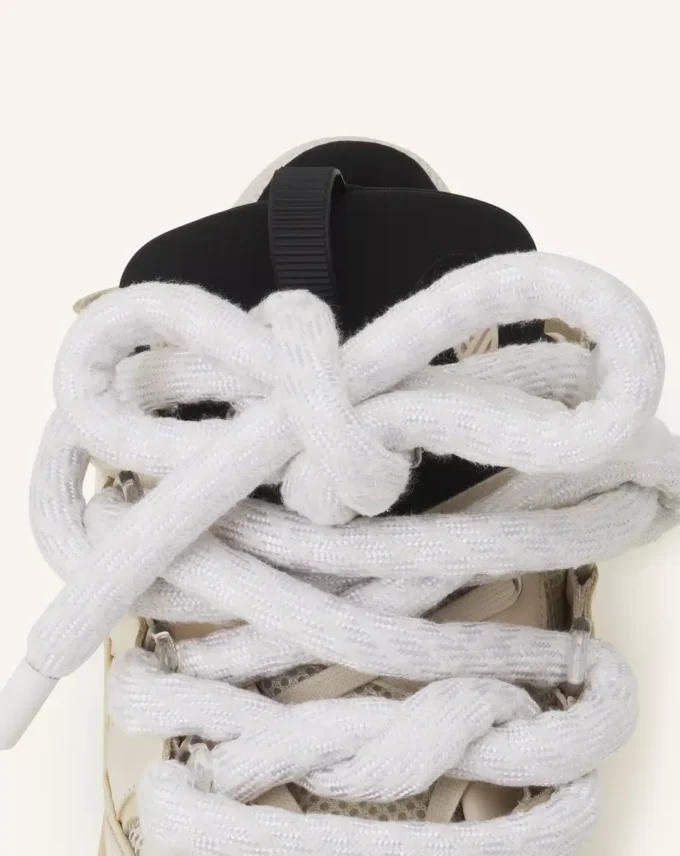 Zapatillas Curb de piel con cordones de serpiente Zapatillas Curb de piel con cordones de serpiente
