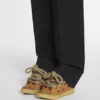 Zapatillas Curb de piel con cordones de serpiente Zapatillas Curb de piel con cordones de serpiente