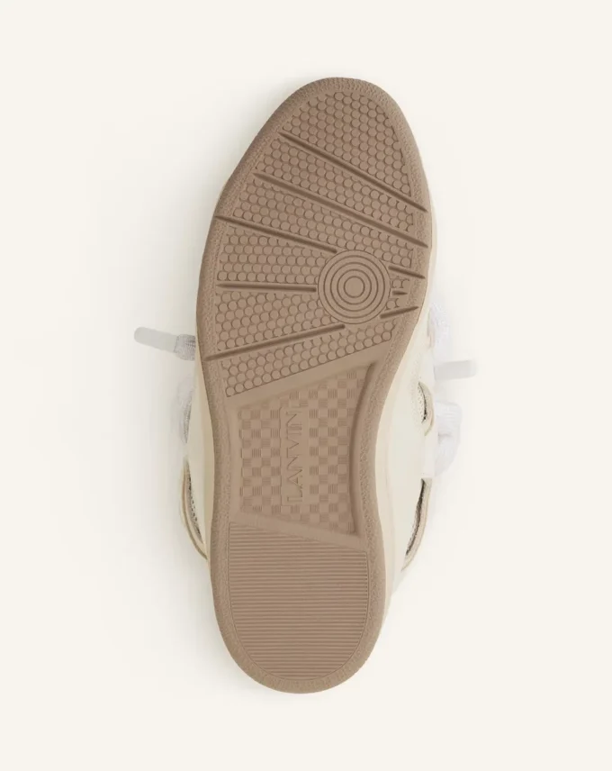 Zapatillas Curb de piel con cordones de serpiente Zapatillas Curb de piel con cordones de serpiente