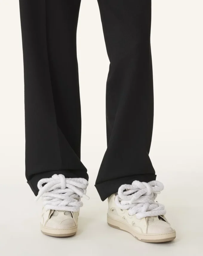 Zapatillas Curb de piel con cordones de serpiente Zapatillas Curb de piel con cordones de serpiente