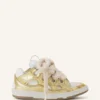 Zapatillas Curb de piel metalizada con cordones de malla Zapatillas Curb de piel metalizada con cordones de malla