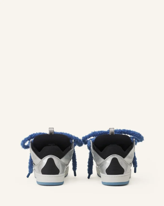 Zapatillas Curb de piel metalizada con cordones de malla Zapatillas Curb de piel metalizada con cordones de malla