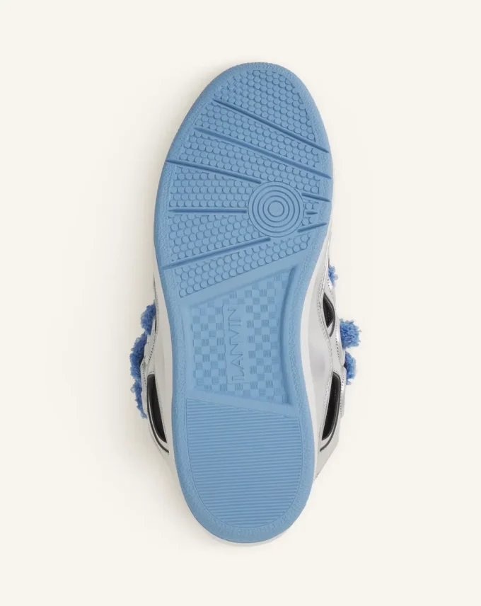 Zapatillas Curb de piel metalizada con cordones de malla Zapatillas Curb de piel metalizada con cordones de malla