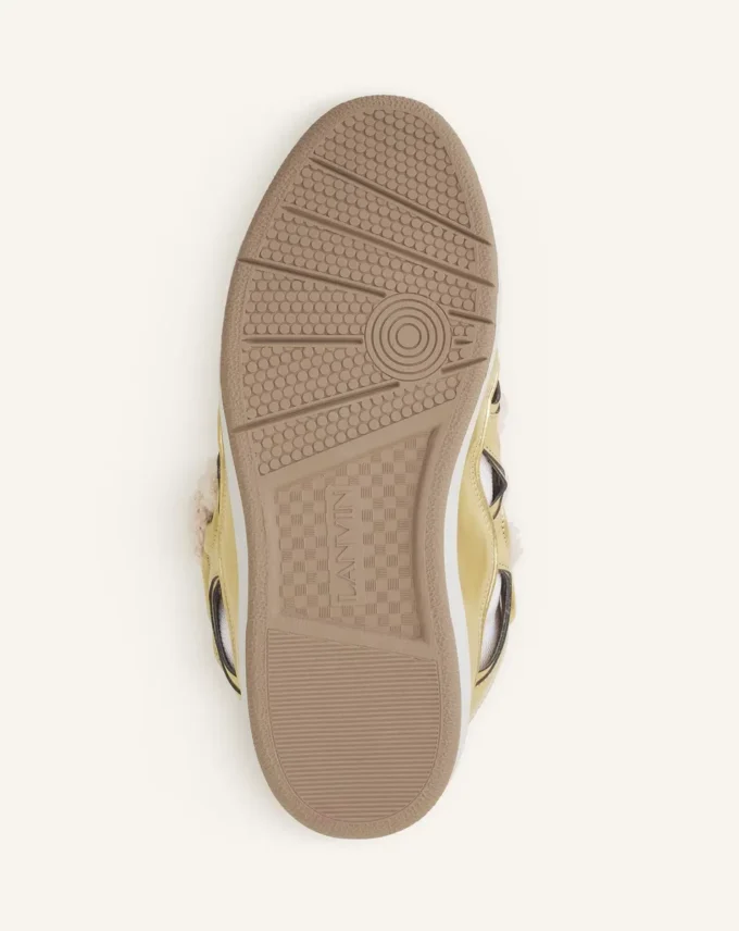 Zapatillas Curb de piel metalizada con cordones de malla Zapatillas Curb de piel metalizada con cordones de malla