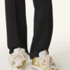 Zapatillas Curb de piel metalizada con cordones de malla Zapatillas Curb de piel metalizada con cordones de malla