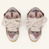 Zapatillas de ante con cordones de malla Zapatillas de ante con cordones de malla