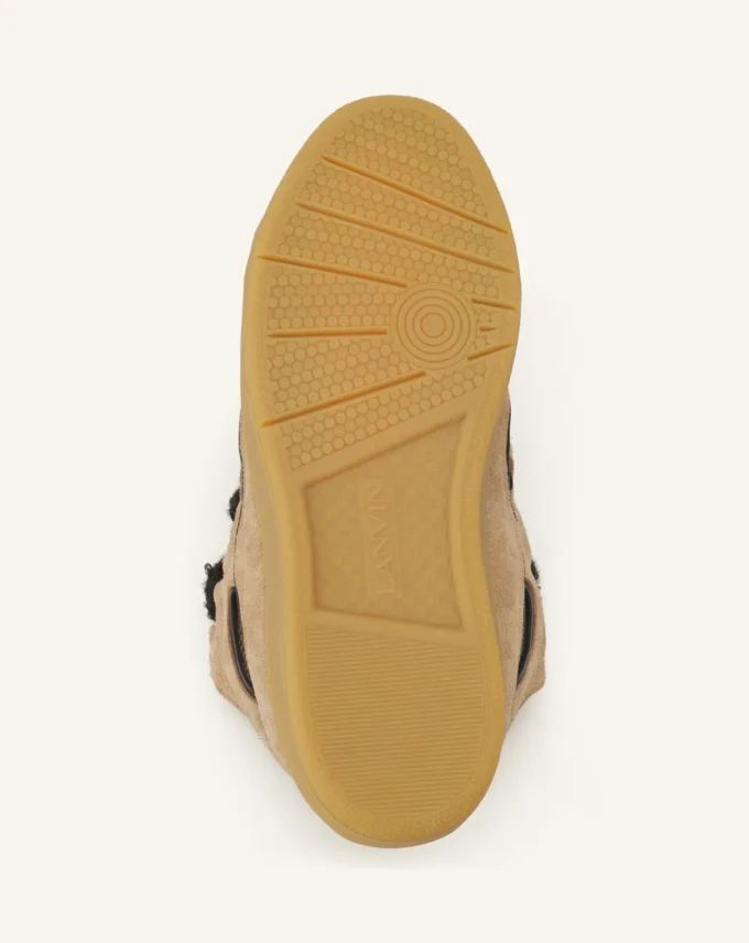 Zapatillas de ante con cordones de malla Zapatillas de ante con cordones de malla