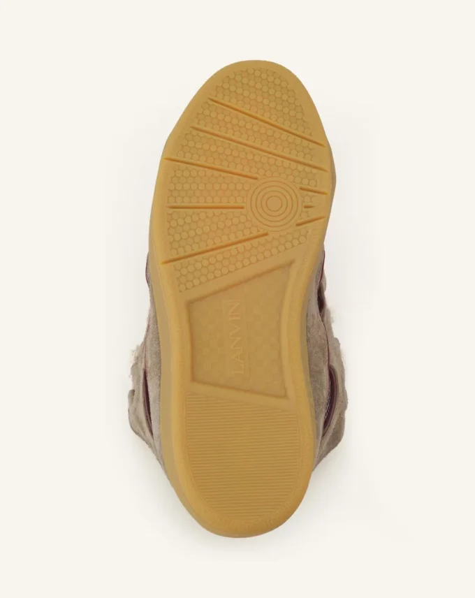 Zapatillas de ante con cordones de malla Zapatillas de ante con cordones de malla