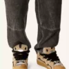 Zapatillas de ante con cordones de malla Zapatillas de ante con cordones de malla