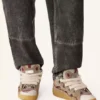 Zapatillas de ante con cordones de malla Zapatillas de ante con cordones de malla