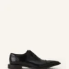 Zapatos brogue Oxford de piel brillante Zapatos brogue Oxford de piel brillante