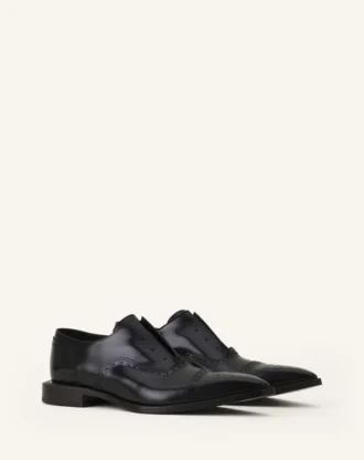 Zapatos brogue Oxford de piel brillante