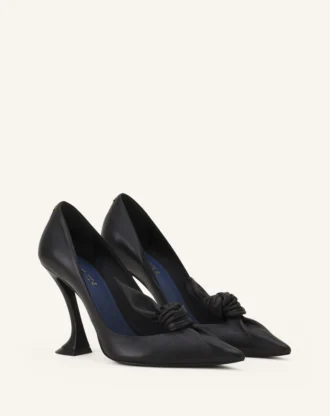 Zapatos de salón con lazo de cuero Midnight Step