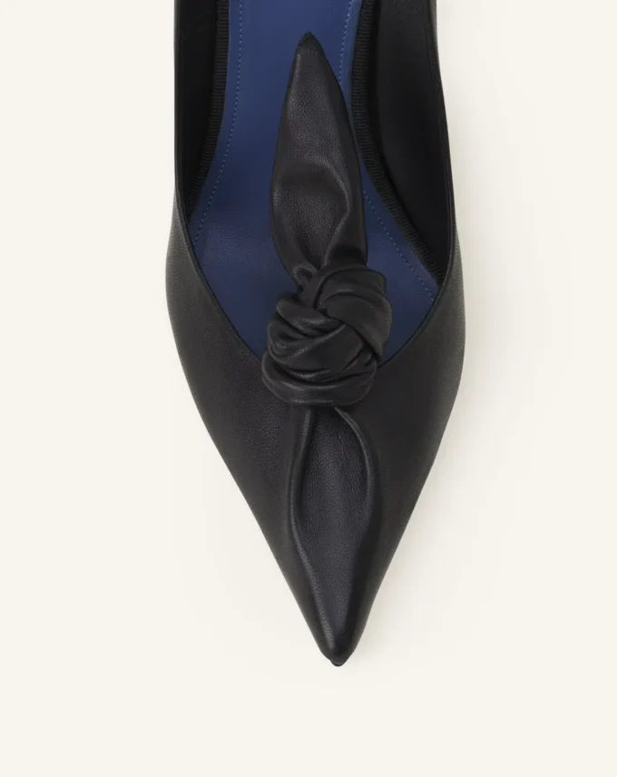 Zapatos de salón con lazo de cuero Midnight Step