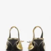 Zapatos de salón con lazo Lanvin en piel metalizada craquelada Zapatos de salón con lazo Lanvin en piel metalizada craquelada