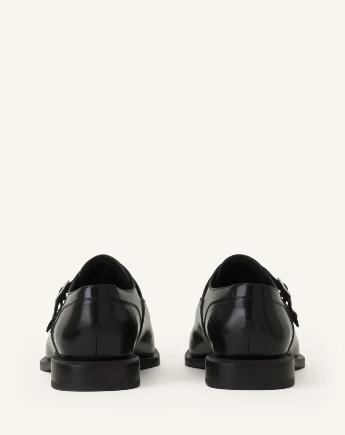 Zapatos Monk de piel brillante Zapatos Monk de piel brillante