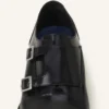 Zapatos Monk de piel brillante Zapatos Monk de piel brillante